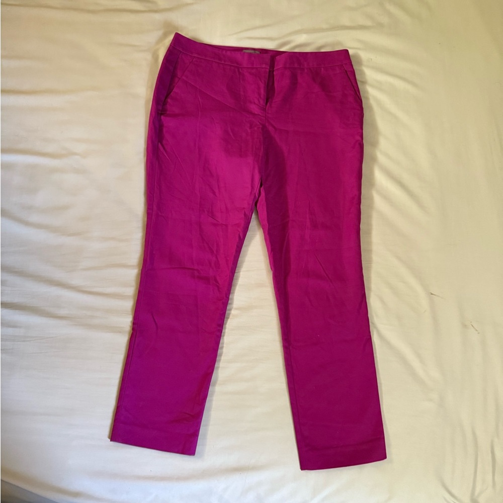 Vince Camuto magenta ankle pants